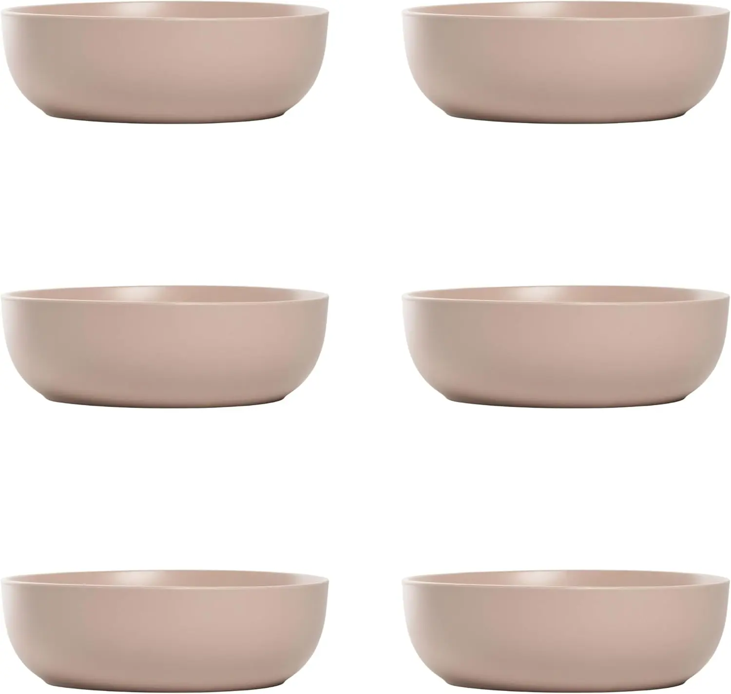 

Wazee Matte Dinnerware, Bowl, Blush, Set of 6