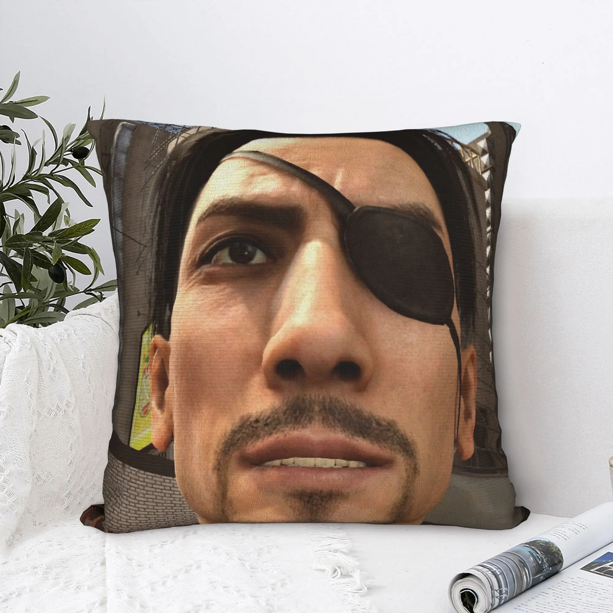 Goro majima yakuza meme Pillow Cover  Soft Cushion Cover Morden Pillow Case For Sofa Car Home Decor