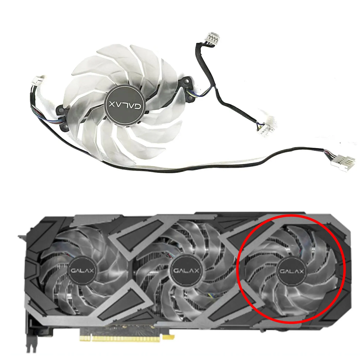 Imagem -05 - Placa de Vídeo Ventilador Gráfico de Refrigeração Substituição para Galax Rtx 3080 3070 3080ti 3070ti ex Th9215s2h-pdb03 92 mm