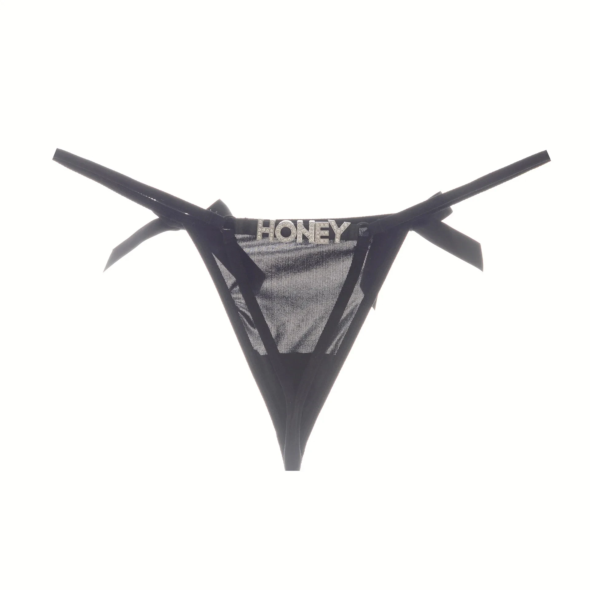 Sexy Custom Thongs with Name Customized V String with Name Crystal Letters DIy with Thongs Low-Waist Underwear Gifts