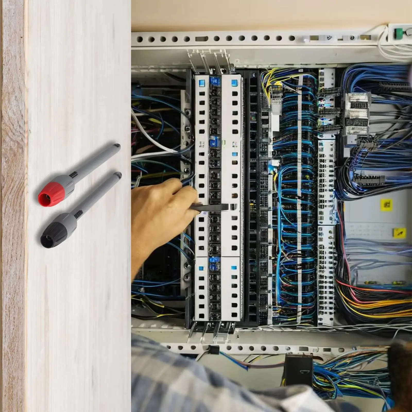 

2 шт., щупы для пирсинга кабеля, мультиметр, щупы для пирсинга проволоки, набор зажимов для проколов изоляции с 2 мм женским мультиметром