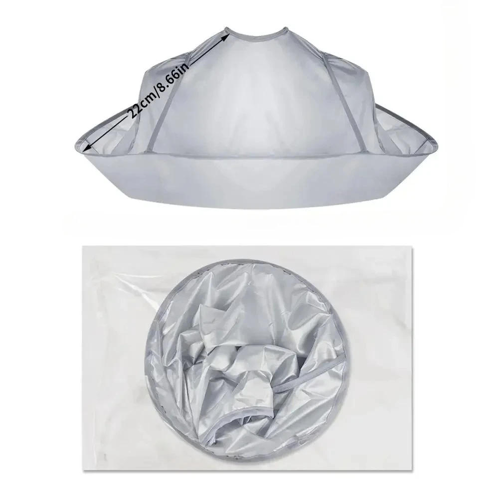 1pc Foldable Apron Hair Cutting Cloak Coat Salon Barber Stylist Cape Umbrella Haircut Cloak Hairdressing Home Cleaning Protector