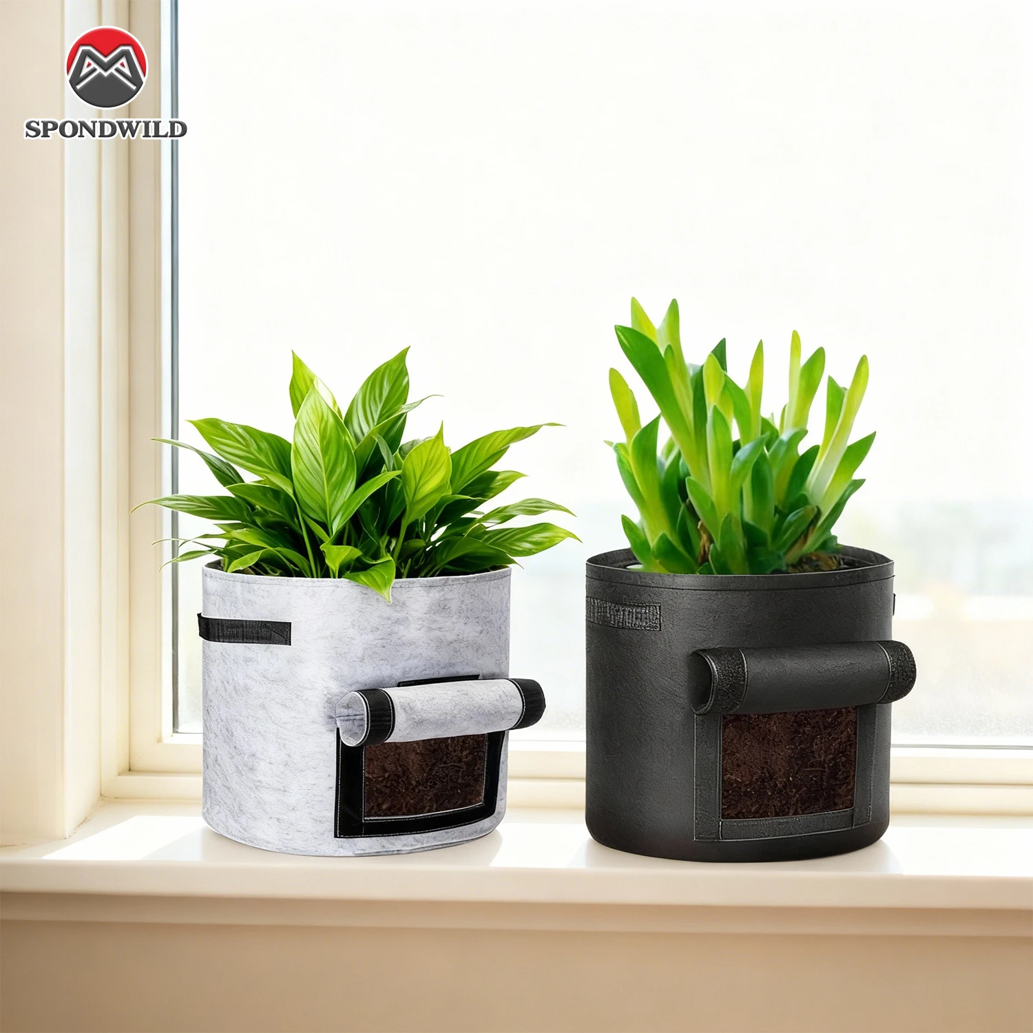 1/4/6 Sets 1/3 Gallon Grow Bags,Planting bag Thickened Non-Woven Fabric Pots for Blueberry Onion Herb, Vegetable Planting Pots