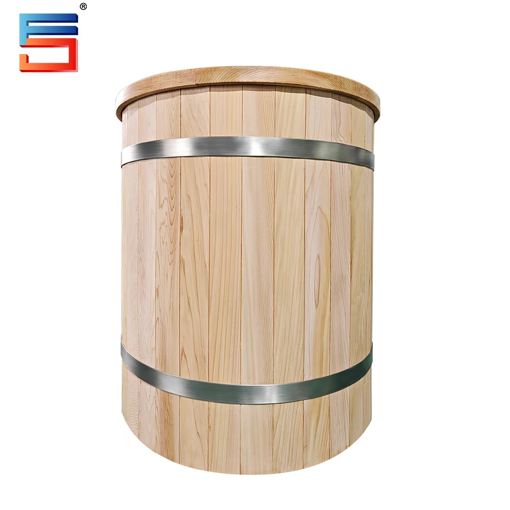 

High Insulation Canadian White Cedar Cold Plunge Luxury Wooden Ice Bath Tub