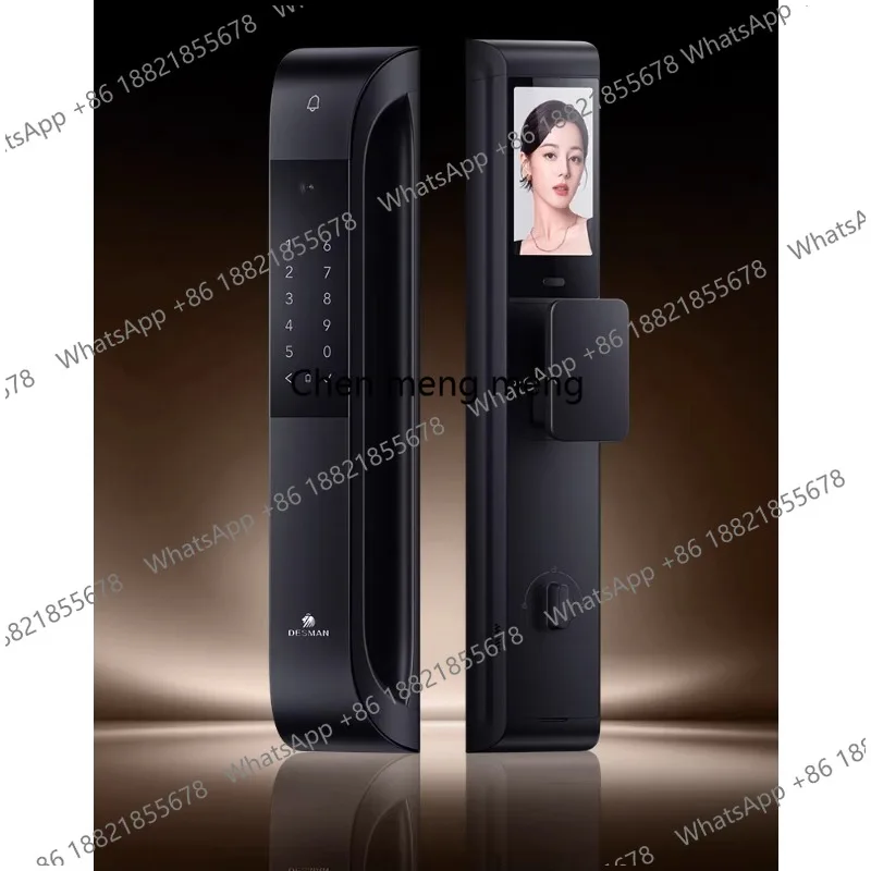 

[New product] Smart door lock 3D facial recognition large screen fingerprint password anti-theft smart