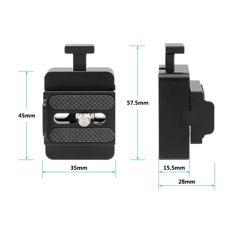 KAYULIN Camera Plate Quick Release Clamp and Plate With V-Lock Adapter &1/4" Screw For DSLR Camera Monitor Photography Accessory