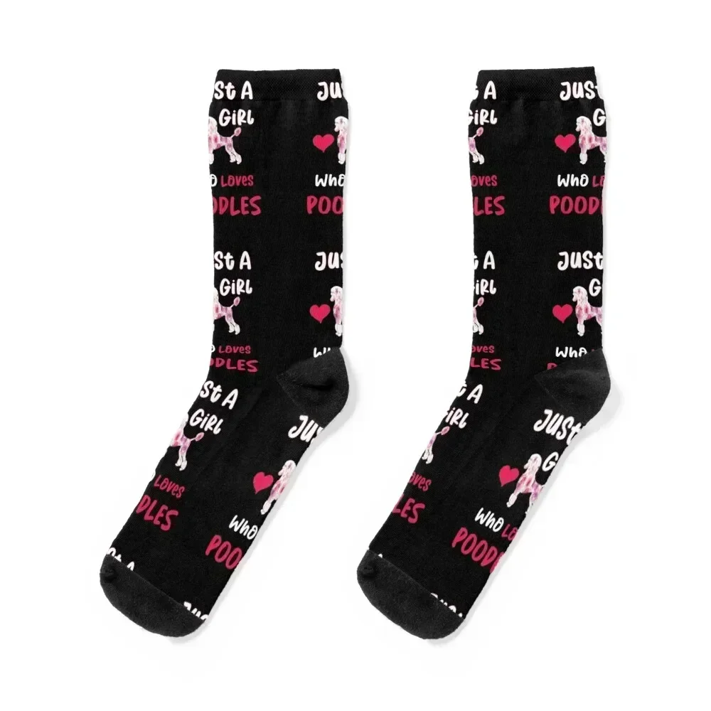 

Just A Girl Who Loves Poodles, Poodles Gifts For Him For Her, Poodles Lover , Poodle Dog Socks summer Boy Socks Women's