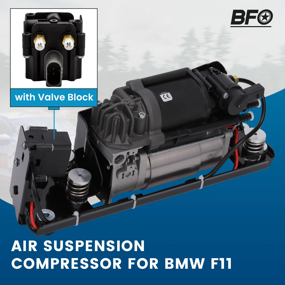 

Air Suspension Compressor Pump w/bracket For BMW 5 7 Series F02 F03 37206789450 Shock