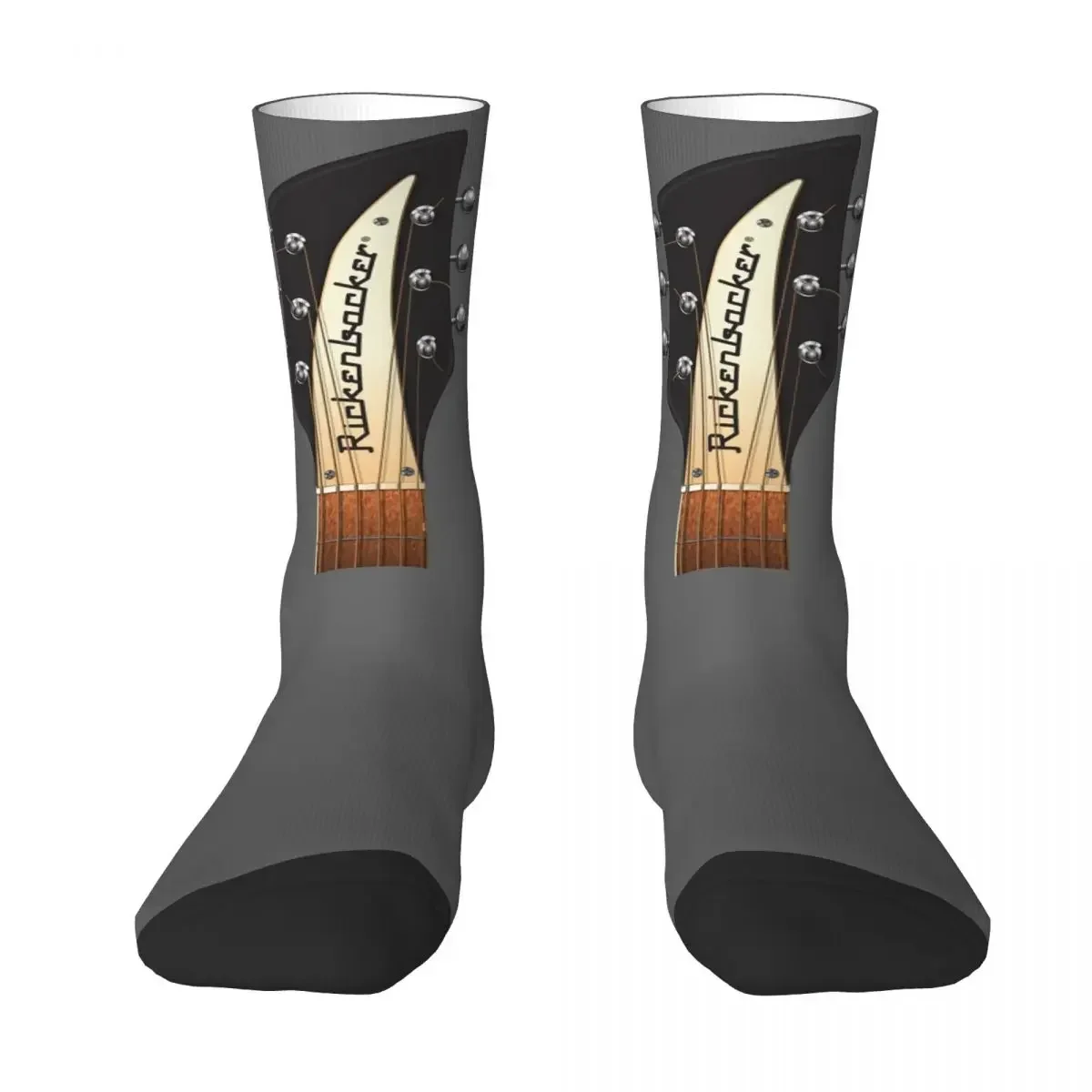 GUITAR HEADSTOCK ART - RICKENBACKER Socks Harajuku Sweat Absorbing Stockings All Season Long Socks Accessories for Man Woman