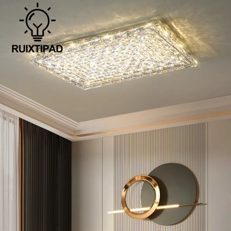 

Luxury Crystal Ceiling Lights Chandelier Modern Designs for Living Room Bedroom Indoor Lighting Ceiling Lamp Home Decor Fixture