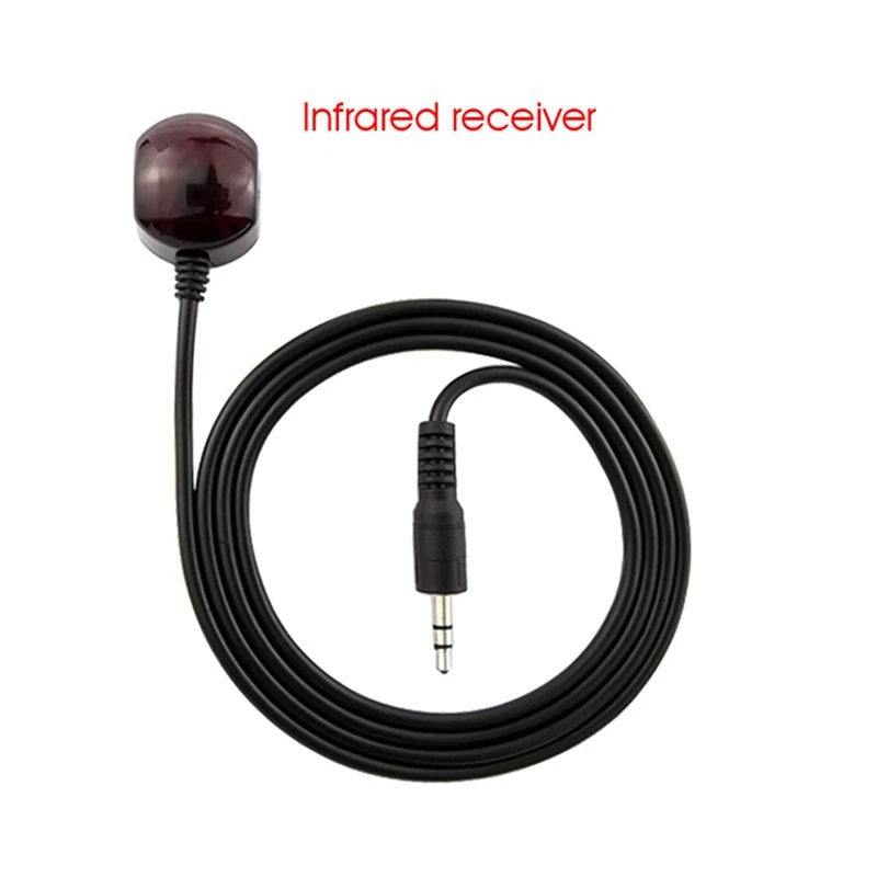 Infravermelho IR Remote Control Receiver Extender, Cabo de Extensão, Receptor IR, Set Box, 3.5mm, 38Khz, 1 Pc