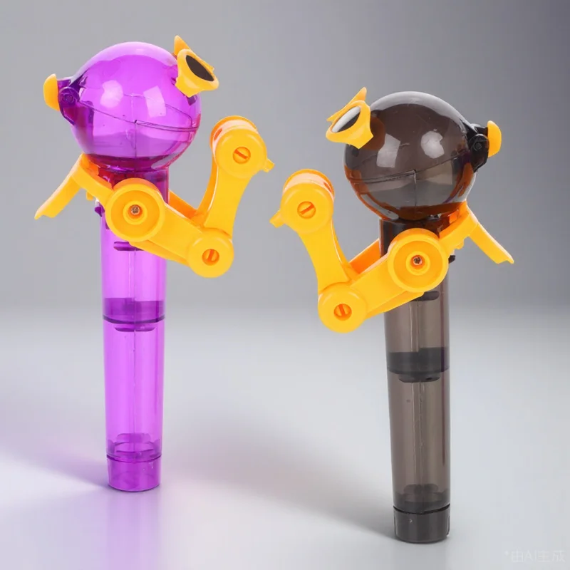

2pcs Lollipop Robot Creative Candy Dispenser For Kids Halloween Party Storage Box Lollipop Robot Holder Dinosaur Candy Dispenser