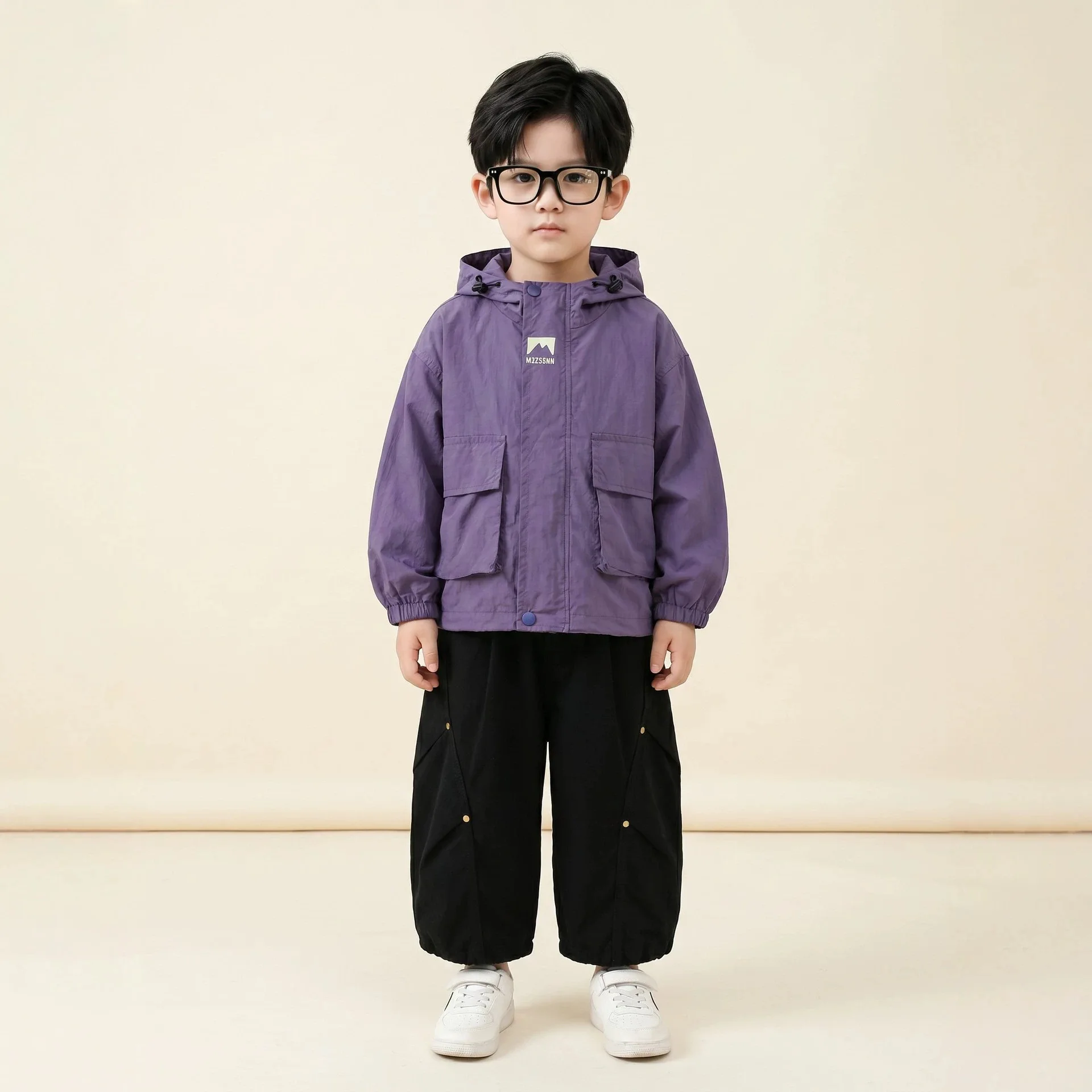 Boys' Suit 2026 Autumn and Winter New Children's Wear Korean Style Boys and Girls Outdoor Jackets Overalls Two-piece Set 4