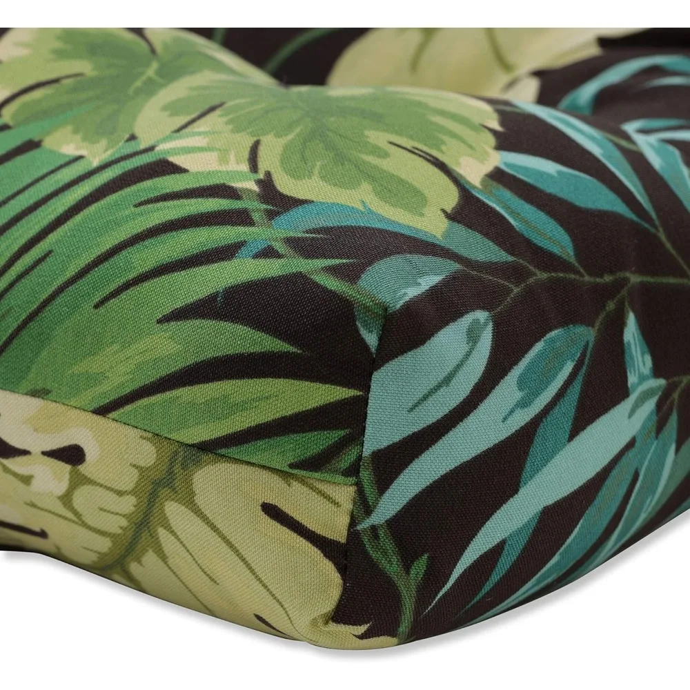 الزبرجد الأخضر الاستوائي الفاخر مقاس 52 × 18 بوصة مقعد معنقدة/وسادة متأرجحة - داخلي/خارجي