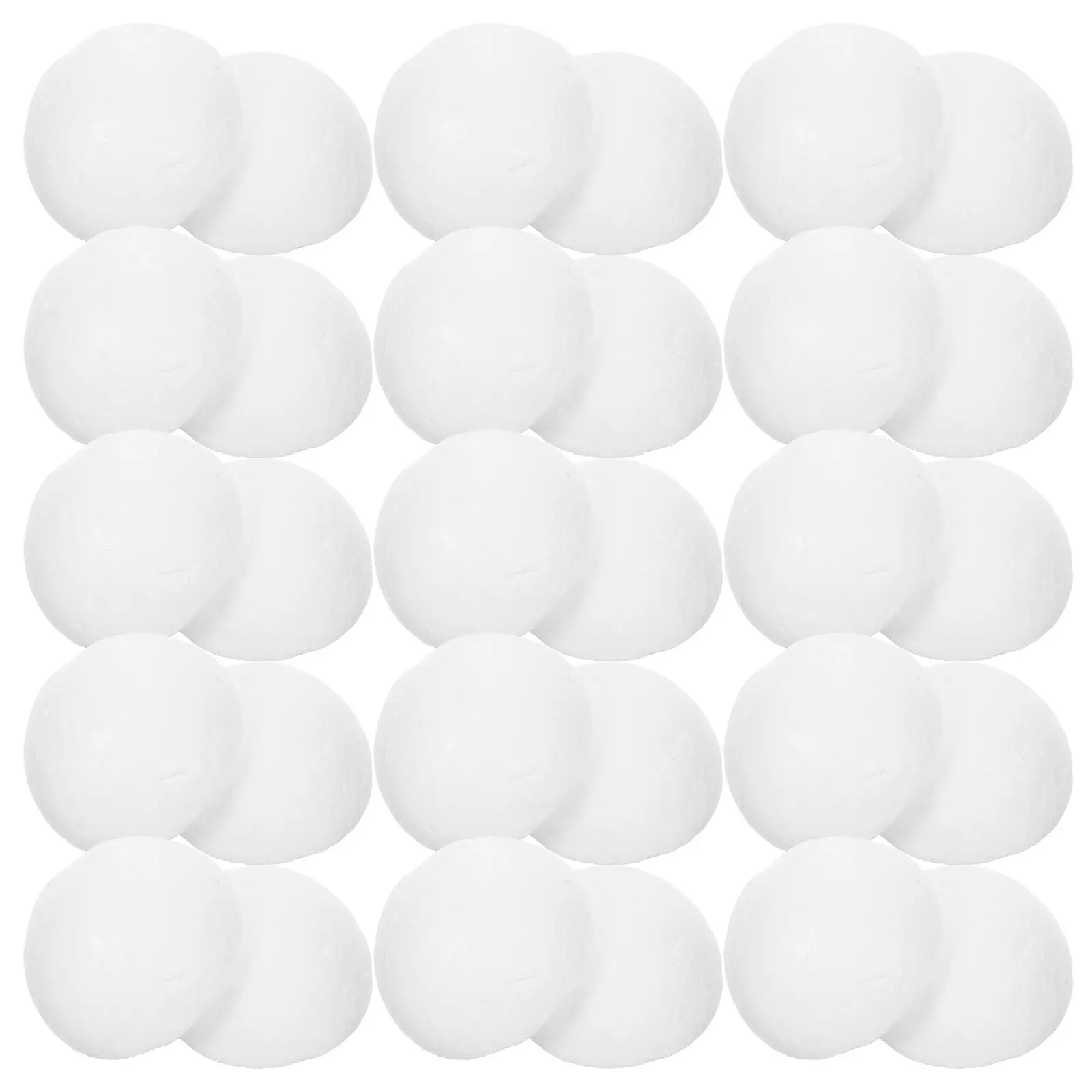 200Pcs 3Cm White Half Ball Foam Craft Material for Church Preschool Kindergarten DIY Projects Christmas New Year