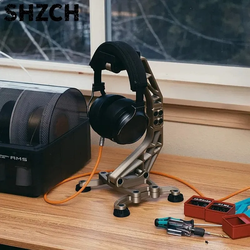 Stylish Gaming Headset Holder Desktop Headphone Stand Organizer Display Rack Earphone Storage Bracket for Gamer
