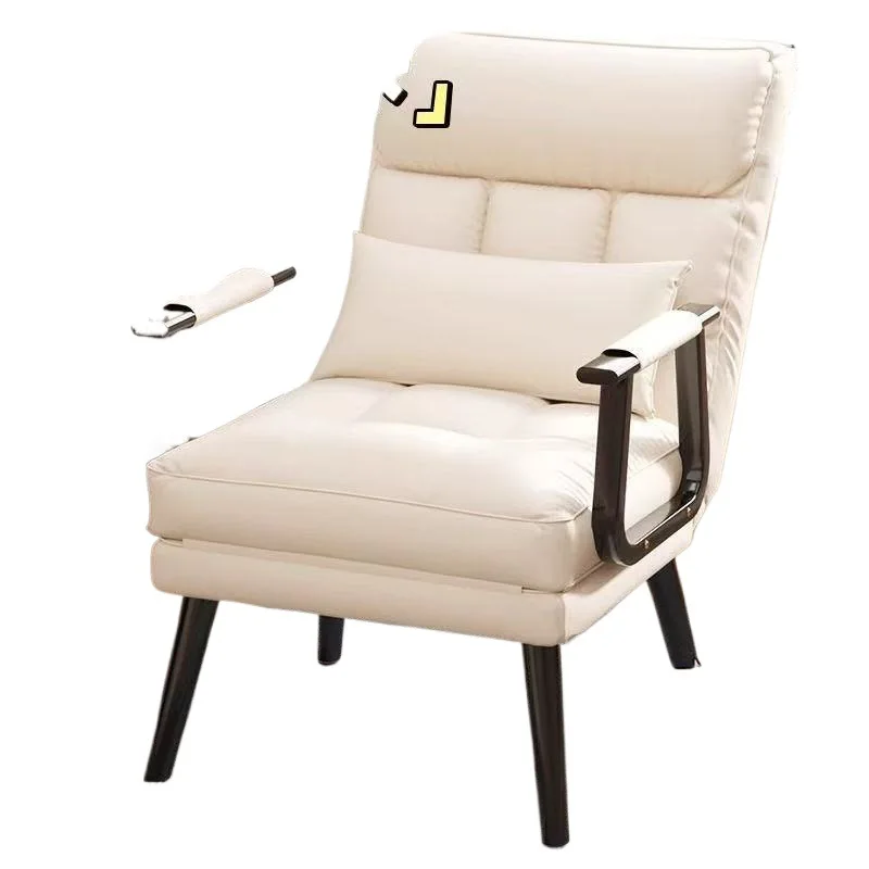 Folding recliner office lunch break siesta single bed dual-purpose household sofa chair sofa back computer seat