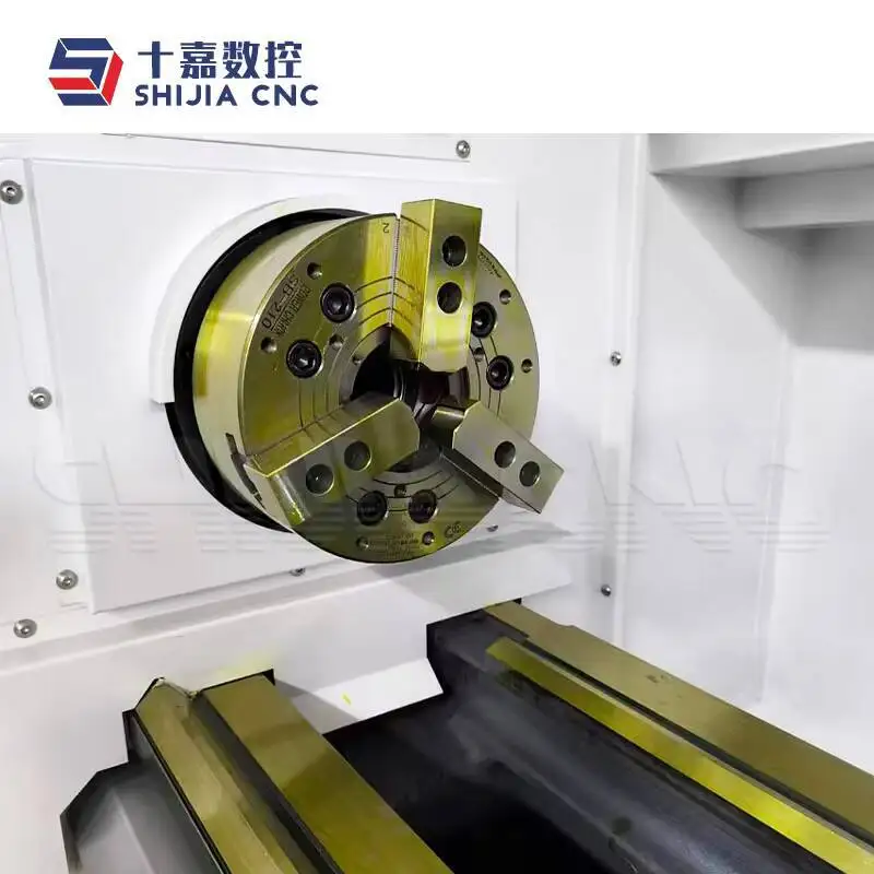 Ck6140 مخرطة سرير مسطحة أوتوماتيكية Hine تستخدم تحول معدني أفقي مع محرك نظام التحكم Fanuc CNC للبيع