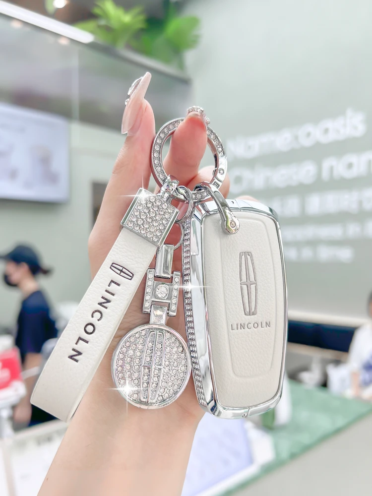 2024 Lincoln Z Key Cover Luxury Ladies Flight Captain Nautical Adventure High-End Leather Car  Buckle Driving Personal I...