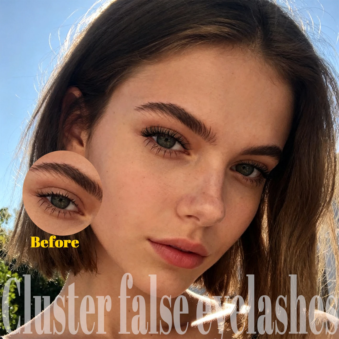 Naturalnie wyglądające, gęste, puszyste, objętośćujące sztuczne rzęsy w stylu krzyżowym i potarganym, do modelowania rzęs.