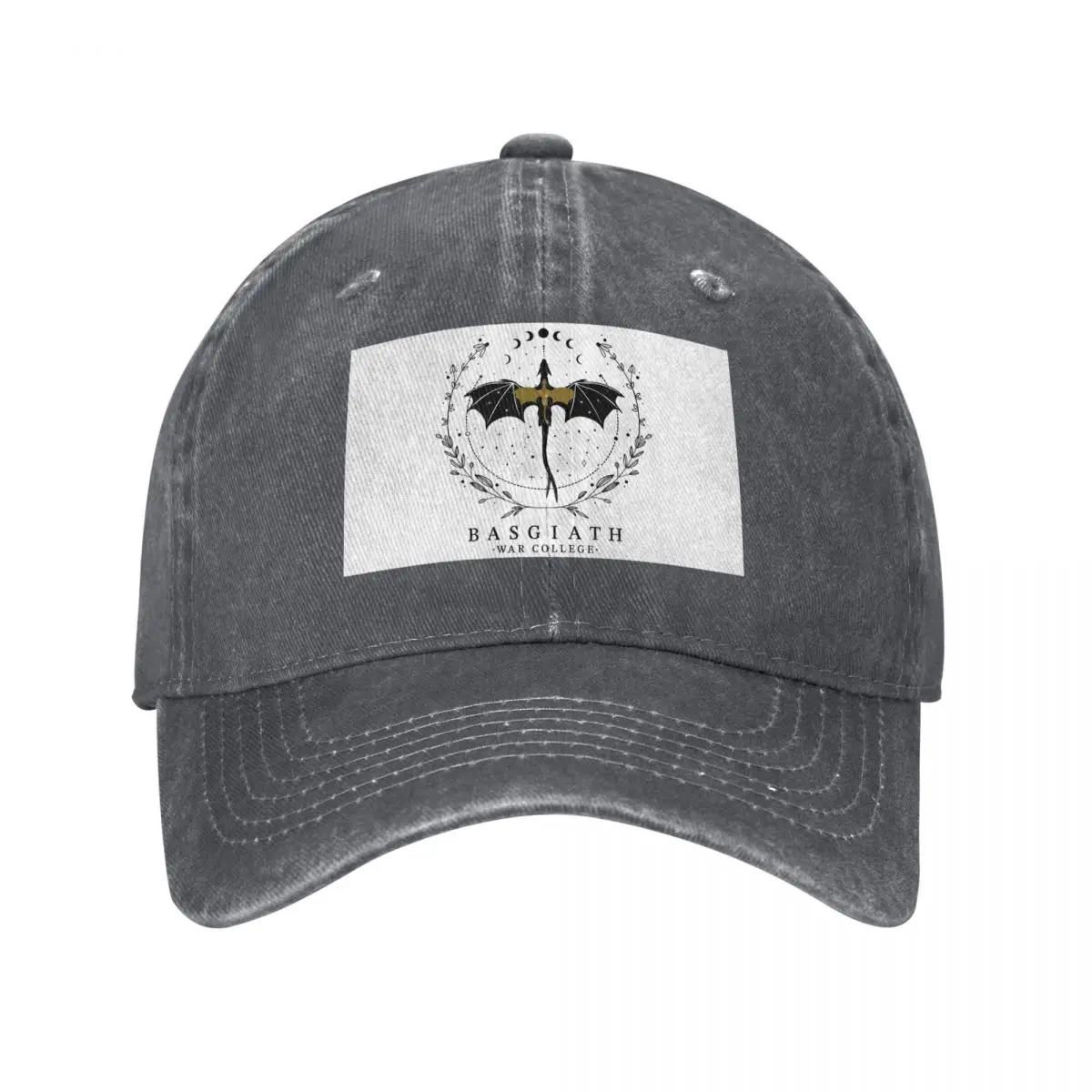 

Бейсбольные кепки для колледжа Basgiath, шляпы из джинсовой ткани Snapback, регулируемая спортивная бейсбольная ковбойская шляпа для мужчин и женщин