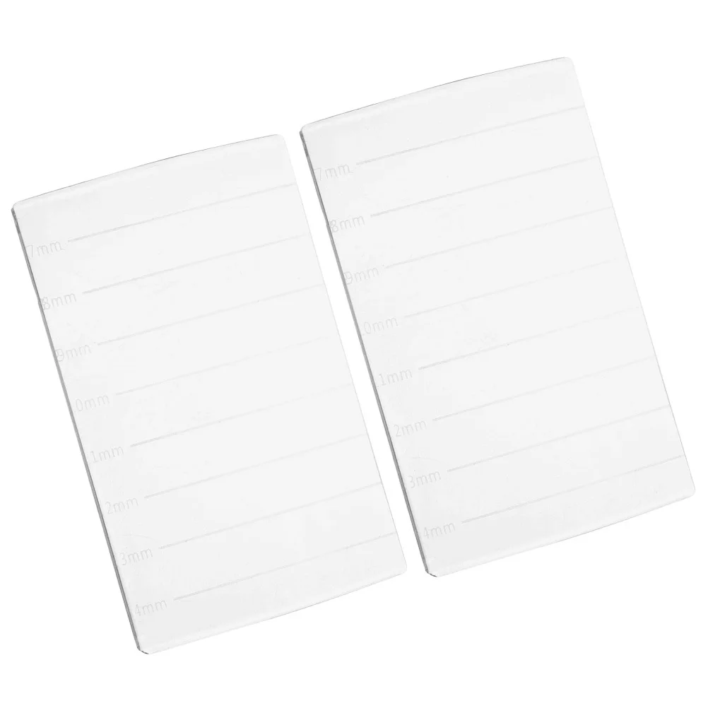 2 szt. Podkładka do przedłużania rzęs z podziałką, uchwyt na rzęsy do sztucznych rzęs, trwała tacka do organizacji rzęs, narzędzie do przedłużania rzęs, paleta do rzęs