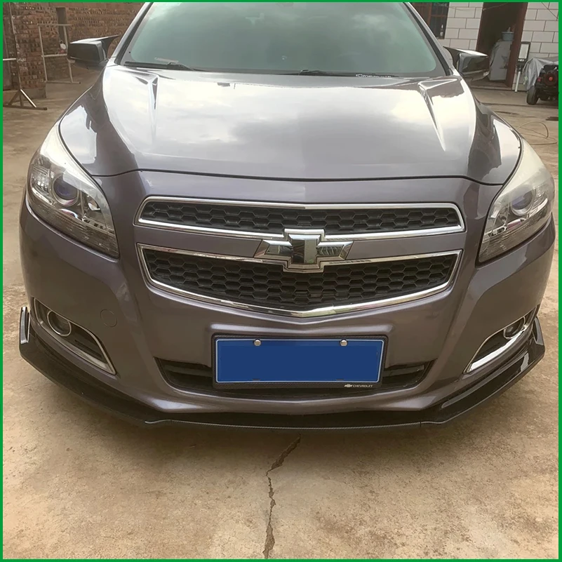 For Chevrolet Malibu 2011-2014 Front Bumper Lip Diffuser Protector Plate Cover Trim Strips Car Styling Auto Accessories