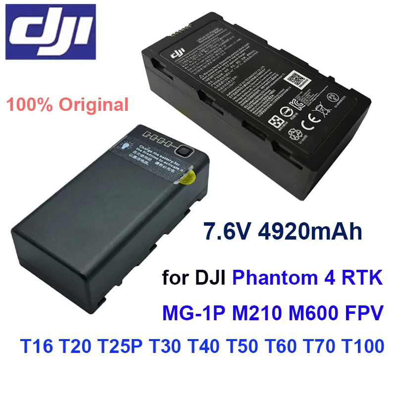 Batería Original WB37 para DJI Phantom 4 RTK MG-1P M210 M600 FPV T16 T20 T25P T30 T40 T50 T60 T70 T100 batería de Control remoto