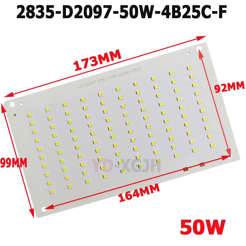 Bianco/bianco caldo 50W 100W,SMD2835,LED PCB Board alluminio 75V 10000Lm 260-280MA proiettore Retrofit esterno lampada bordo accessori