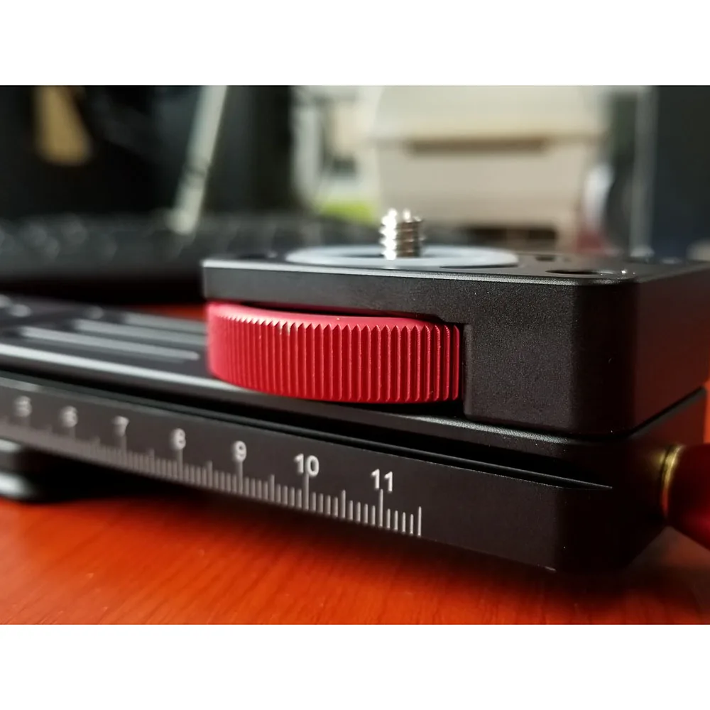 Профессиональная головка штатива для цифровой зеркальной камеры, скользящая направляющая 1/4 3/8, винтовое крепление, аксессуары для макросъемки для Canon Nikon Sony