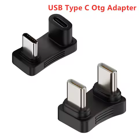 U Shape USB Type C Adapter 65W Fast Charging Otg Data Transfer USBC Connector Adapter For Macbook Phone Ipad Tablet Steam Deck