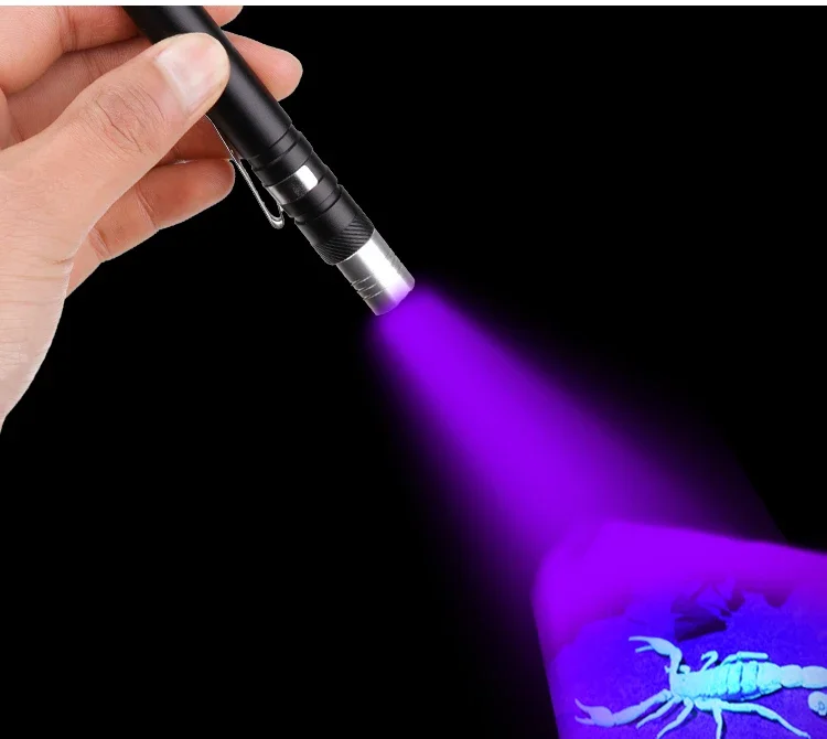 Multifunctional UV Flashlight 395nm Black Light LED Penlight Ultraviolet Lamp Torch Mini UV Lights Detector for Pet Urine Stain