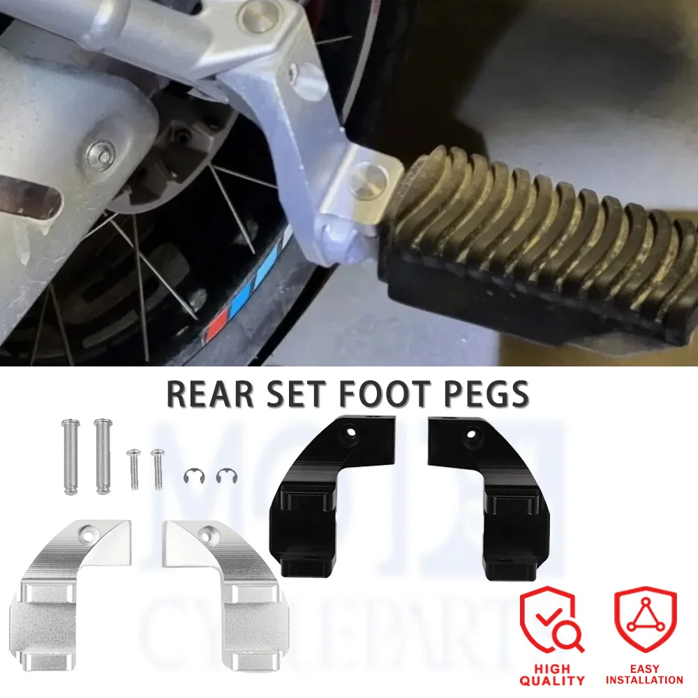 

For BMW R1250GS R1200GS LC ADV R 1200 1250 GS Adventure S1000XR Motorcycle CNC Passenger Footrest Relocation Rear Set Foot Pegs