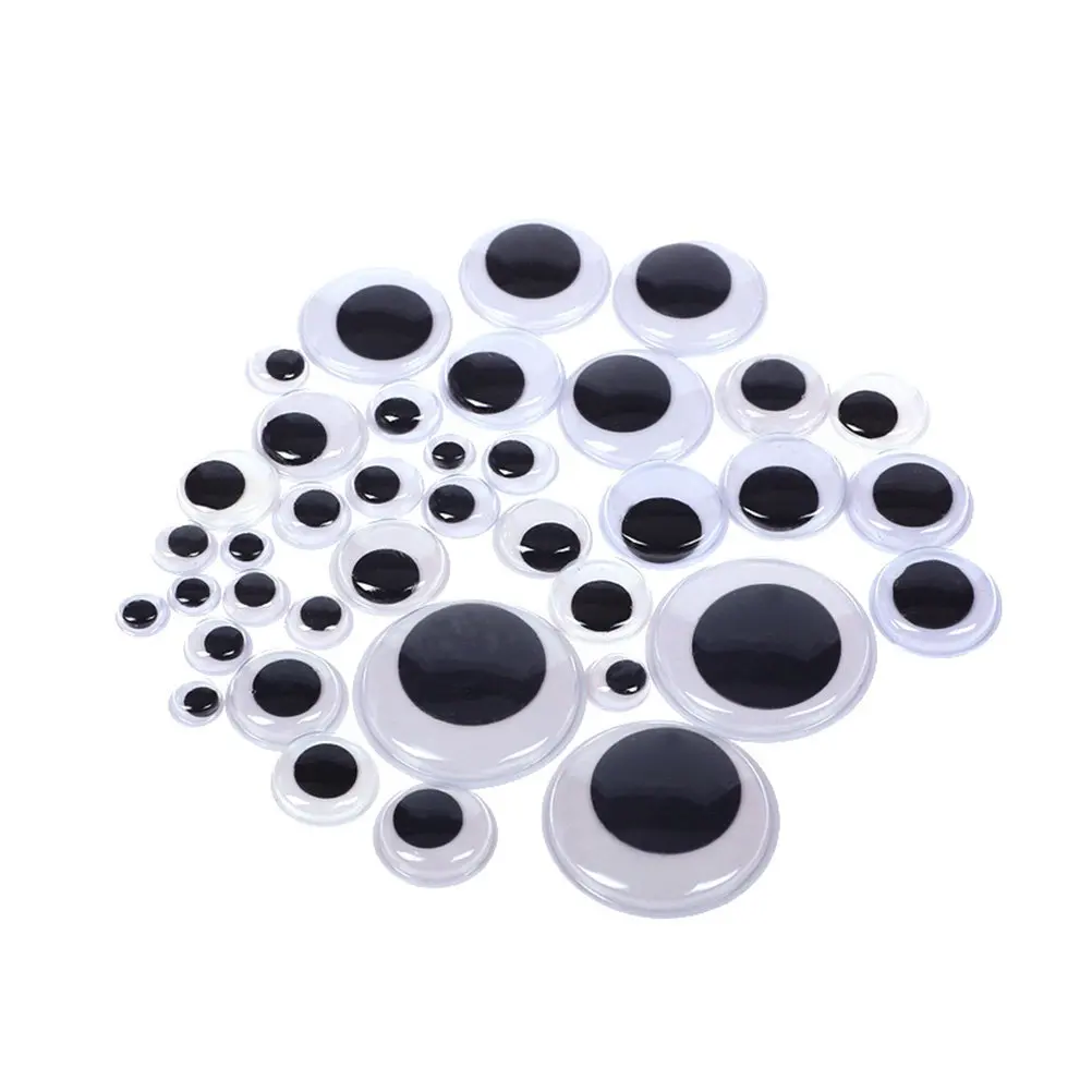 

120 шт. нетоксичных пластиковых глаз для рукоделия, изготовления кукол, вышивки животных, мягких скульптур, художественных проектов, безопасные глазки для поделок, черные