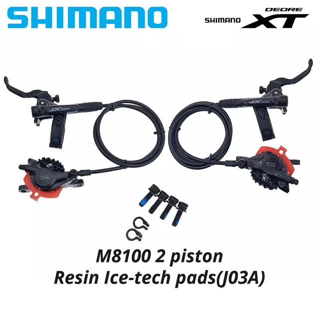 Shimano-油圧ディスクブレーキセットReddeorext,slx,m6100,m6120,m7100,m7120,m8100,m8120,2または4ピストン,マウンテンバイク用オリジナル  - AliExpress