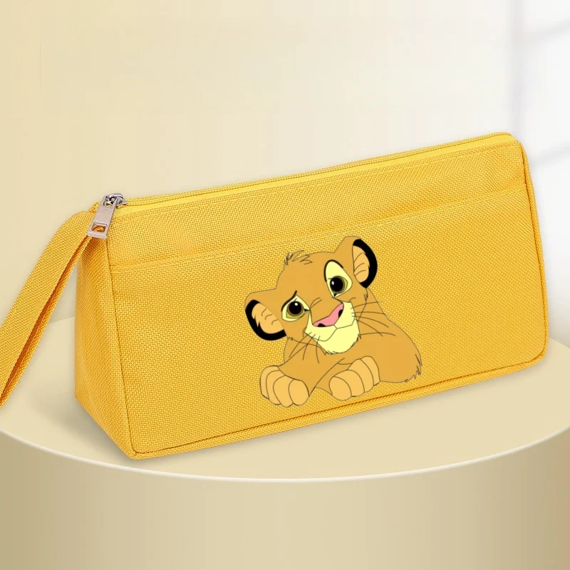 Mufasa Lion King Student Pencil Case Movie Cartoon Printed Pencil Bag Kids Go School Stationery Portable Storage Cute Anime Gift