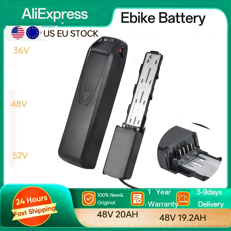 4PIN Original 21700 cellule 48V batterie 48V 20AH ebike batterie lithium ion Max 40A BMS pour 500W 750W 1000W moteur V8 Ebike batterie