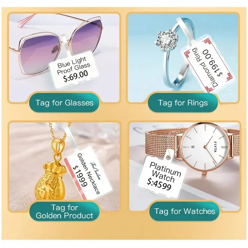 

Niimbot термобумага для этикеток для ювелирных изделий для принтеров этикеток B1 B21 B3S B203, водонепроницаемые украшения, наклейка для очков, лента для этикеток