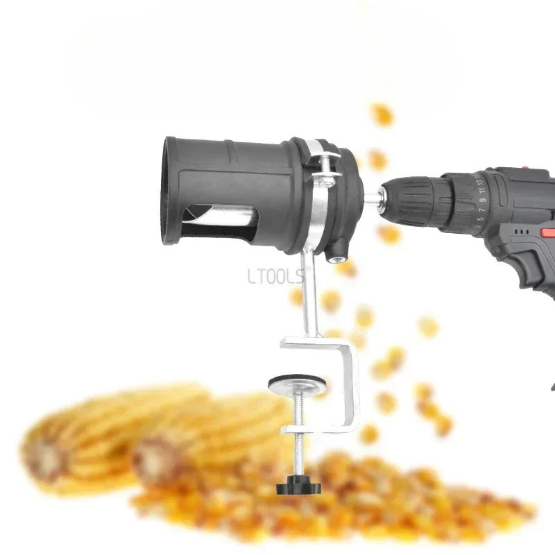 Multifunction Portable Corn Thresher Accessory Fully Automatic Corn Peeling Machine Head Small Electric Grain Planer Separator