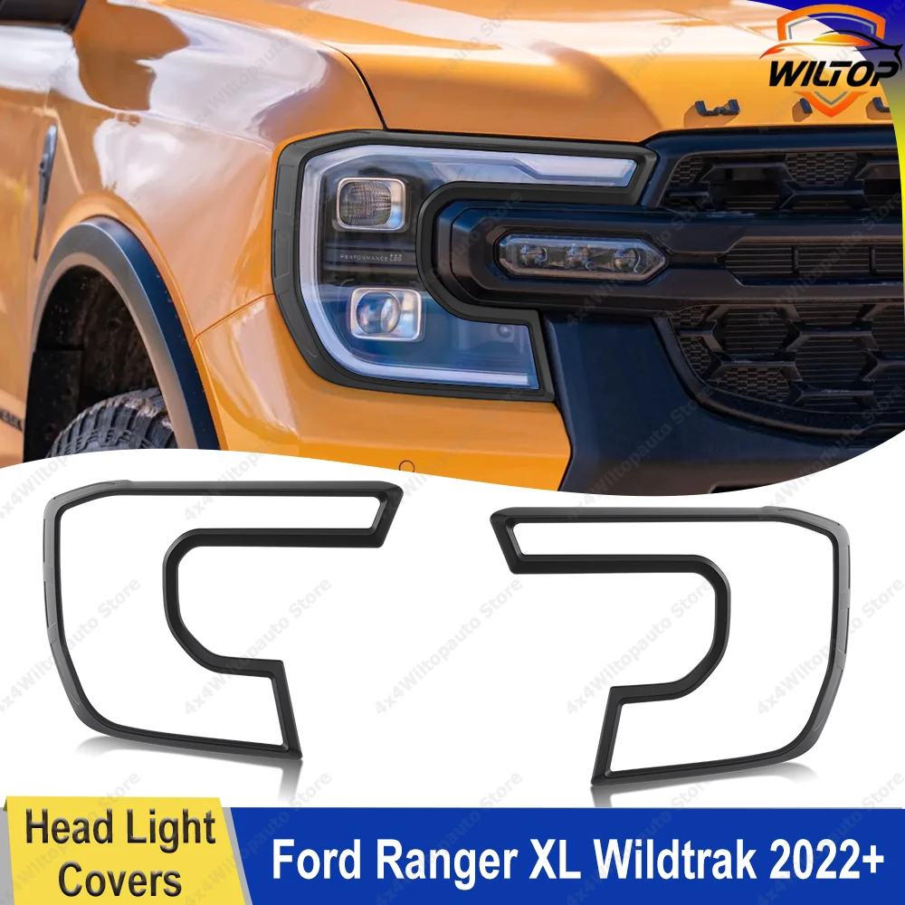 

2 шт., Передняя Защитная крышка для Фар Ford Ranger T9 2023 Wildtrak XLT Sport аксессуары следующего поколения