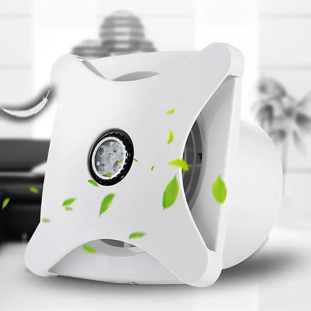 

Настенный вытяжной вентилятор 28 Вт, 6 дюймов — ультра тихий односторонний вентилятор, высокая скорость 2350 об/мин для ванной комнаты (8–12 ㎡ Покрытие)