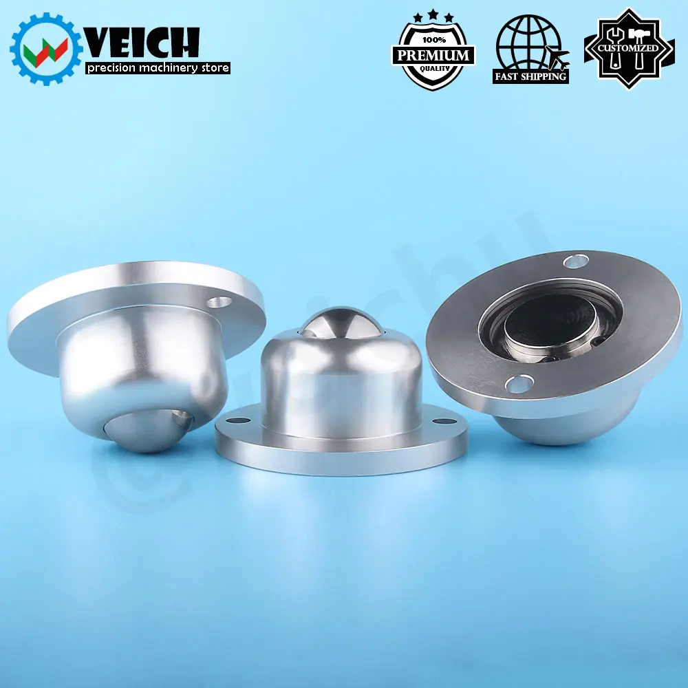 

VEICH 1pcs Ball Transfer Bearing Conveyor Roller Wheel Ball Transfer Units With Flanged