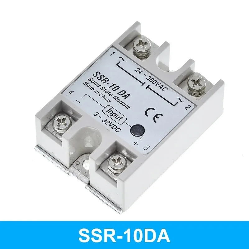 Solid State Relay Modules: SSR - 10DA/25DA/40DA/50DA, 3 - 32V DC to 24 - 380V AC, 10A/25A/50A