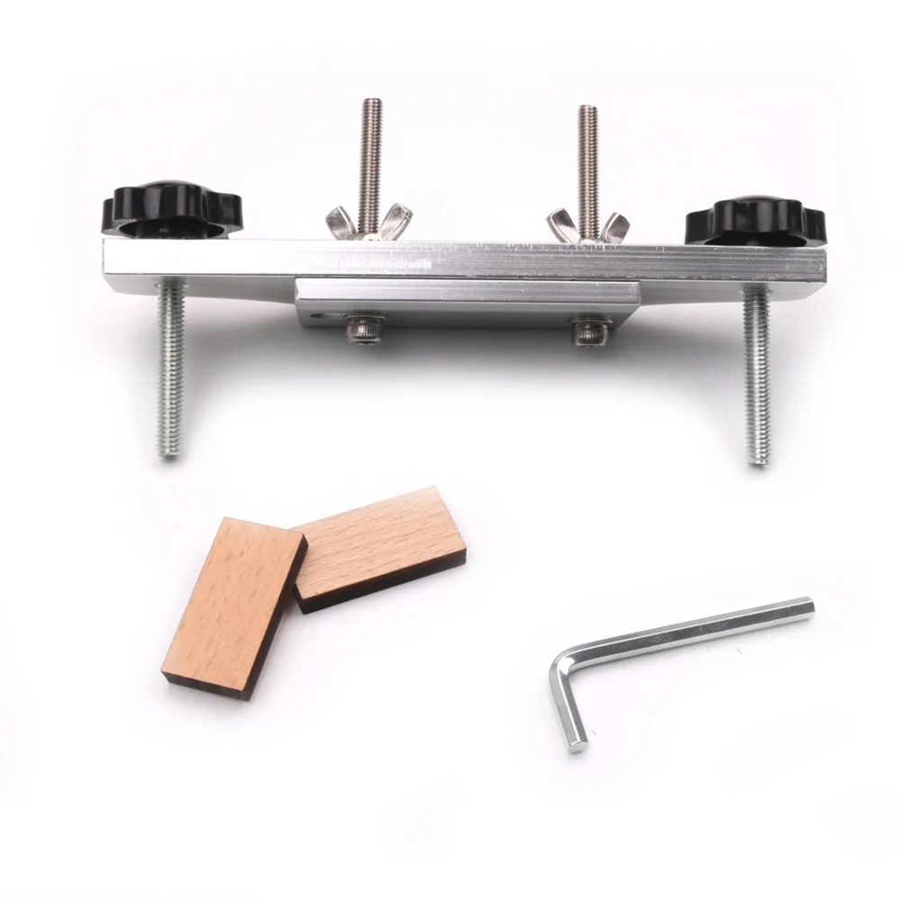 Guitar Bridge Clamp Guitar Fixture Bonding Bridge Clip Luthier Tools With Wooden Blocks Wrench Parts