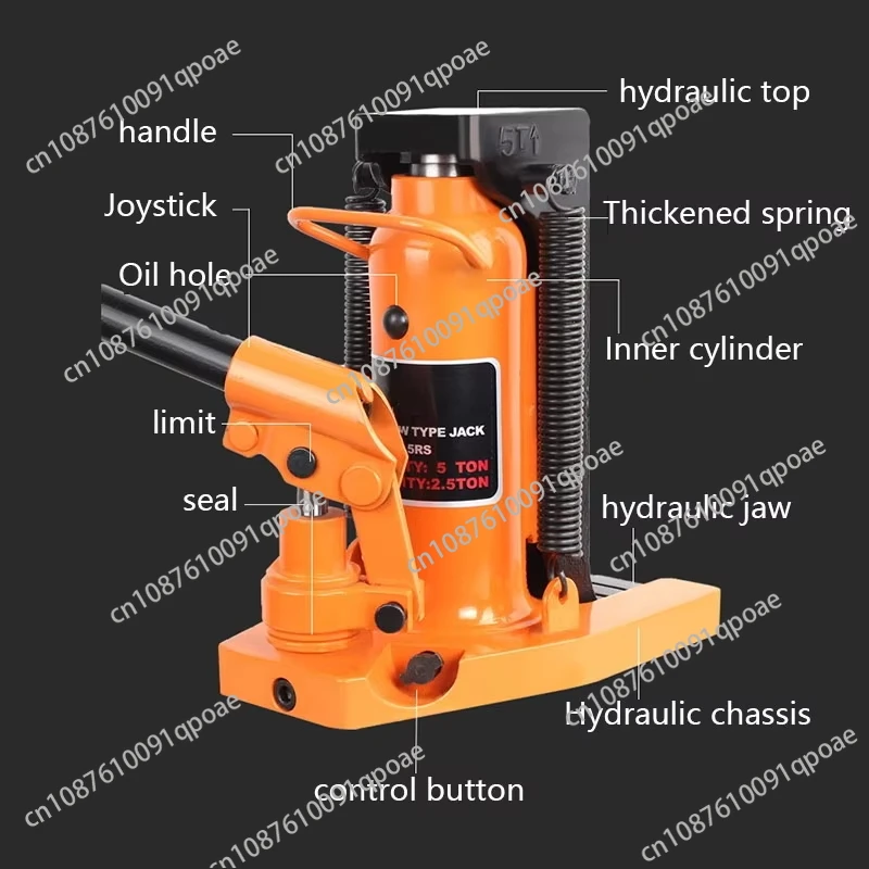 Claw jack 5T 10 tons duckbill vertical span roof  hydraulic pressure heavy low-level hydraulic starter