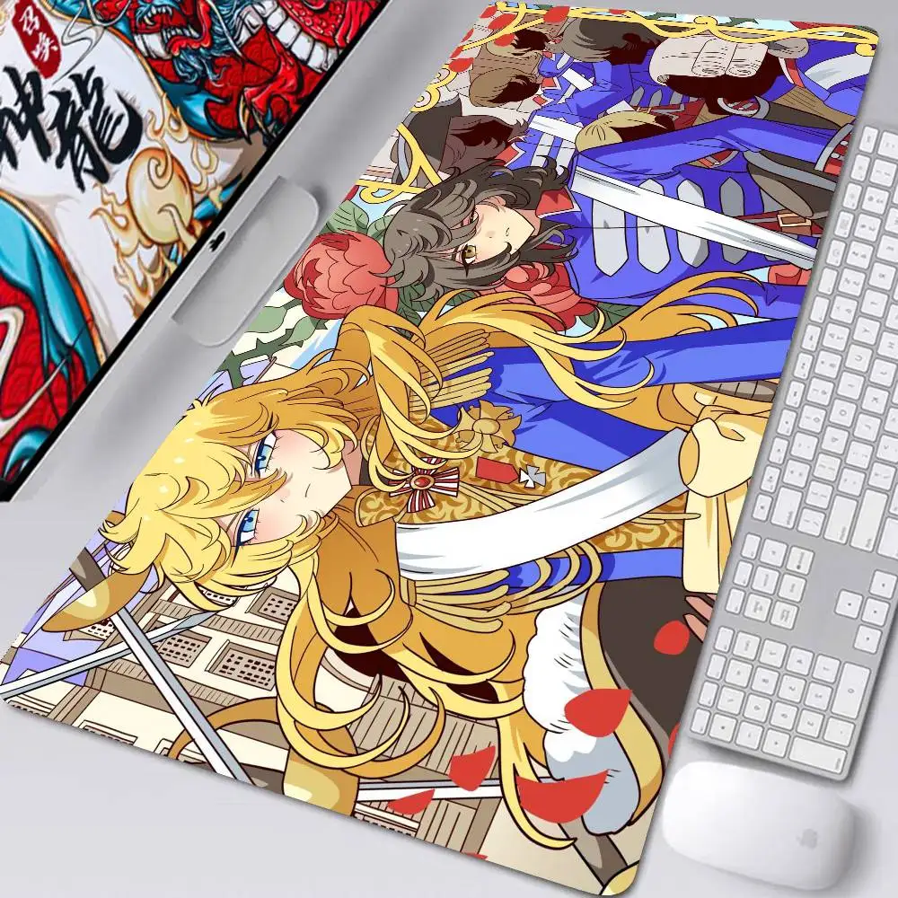 The Rose Of V-Versailles Anime Mousepad Non-slip Suitable For Office Computers Laptops E-sports Game Desk Mats XXL Keyboard