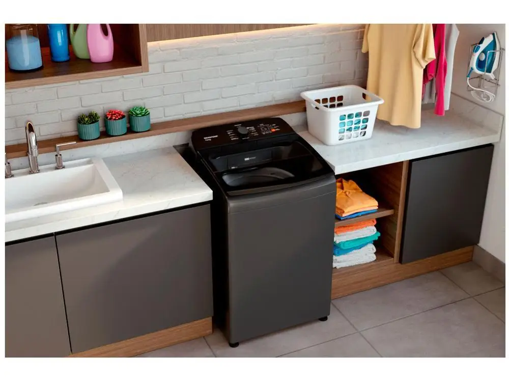 Lavadora de Roupas Brastemp 13kg Cesto Inox - 110V