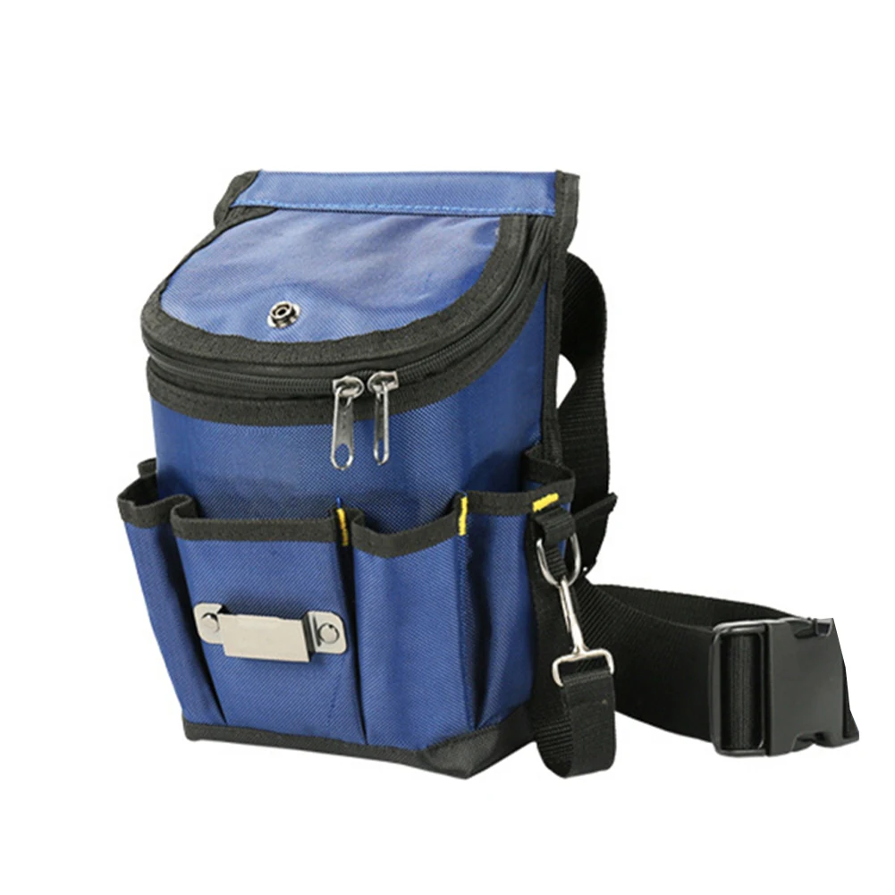 1個入り 電気技師ツールバッグ 600Dオックスフォード布製 多機能ポータブル ハードウェア収納ポケット ツールベルト ハンドドリル専用ベルトバッグ