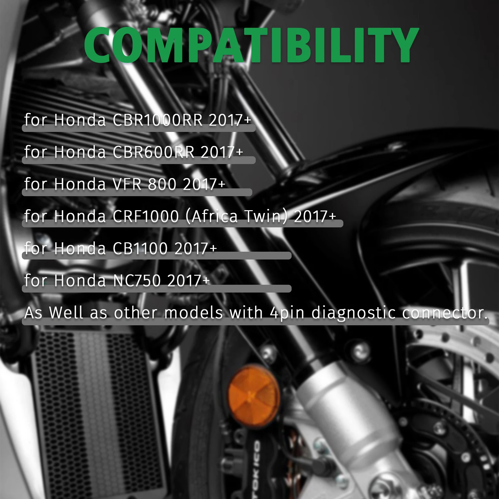 Cable de diagnóstico de motocicleta OBDII para BMW/Kawasaki/Ducati/Suzuki/KTM/Delphi/Aprillia/YAMAHA/HONDA conector de diagnóstico de motocicleta