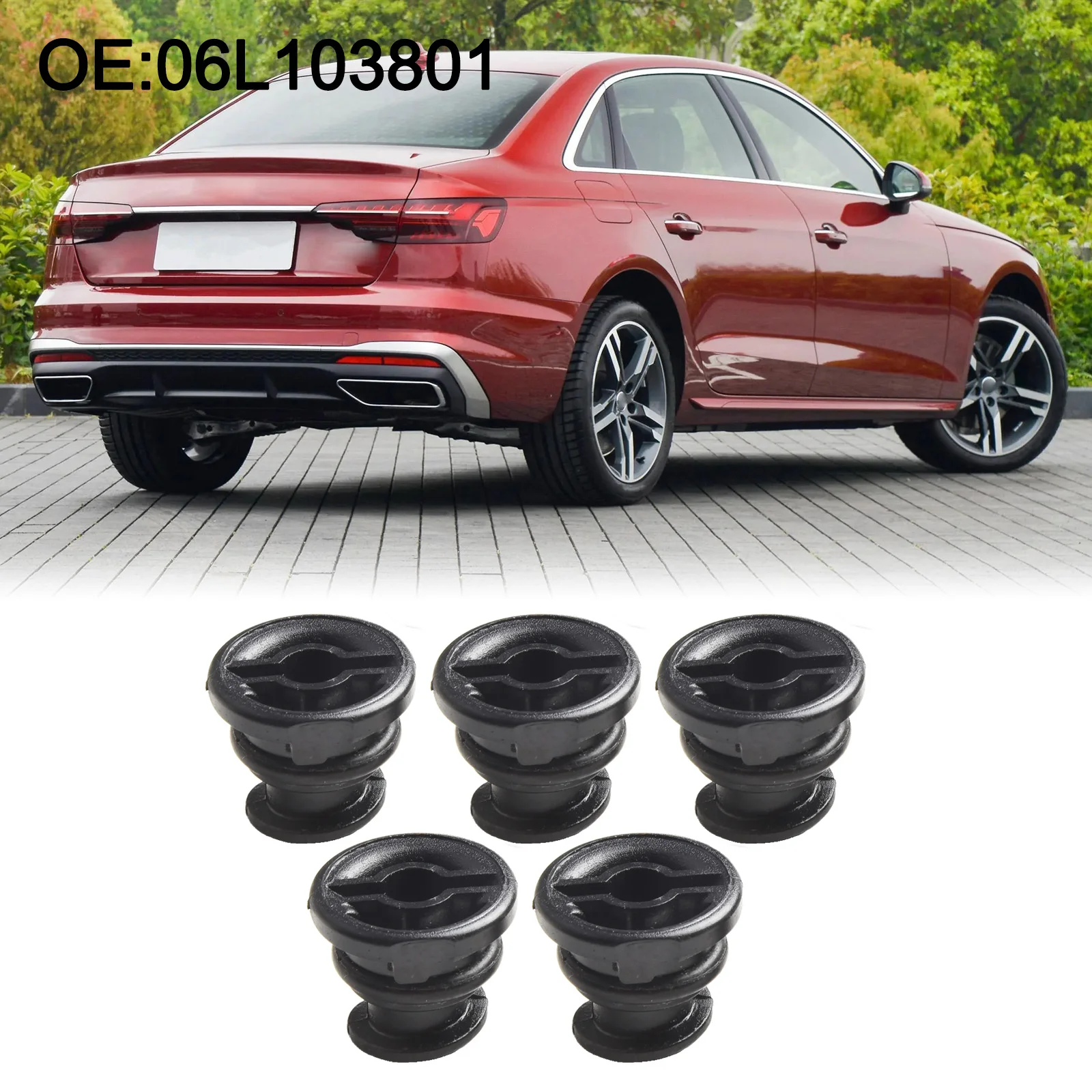 Parafuso automotivo porca de drenagem de automóvel anti-corrosão cor preta não-deformação design prático para a4 2011-2016